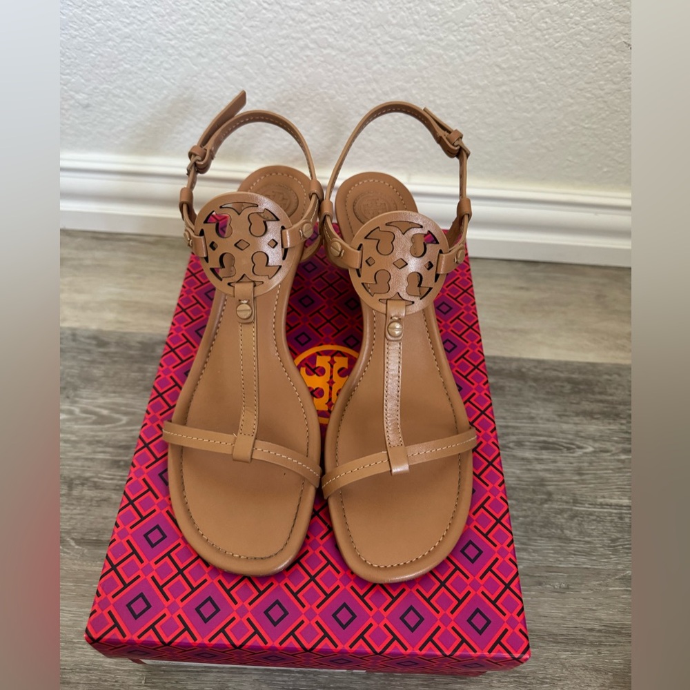 Tory Burch Tan Leather Sandals